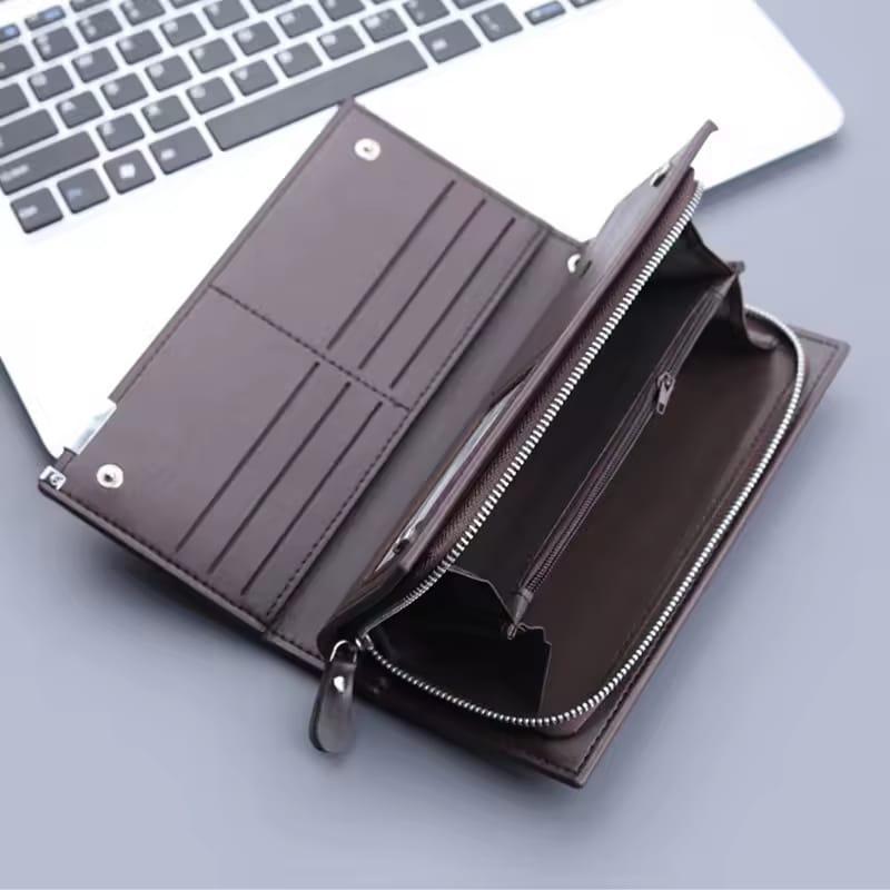 Premium Long Zip Wallet & Card Holder – For Men & Women