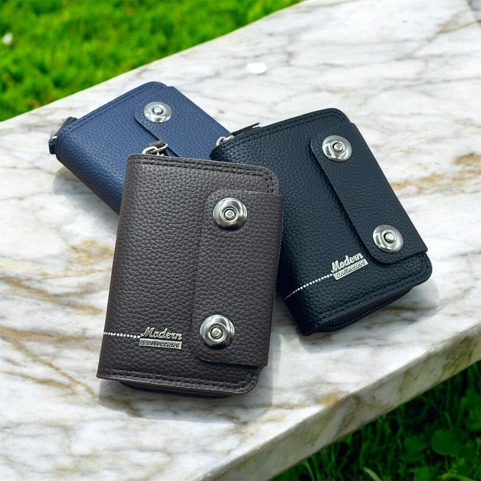 PU Leather Zipper Wallet