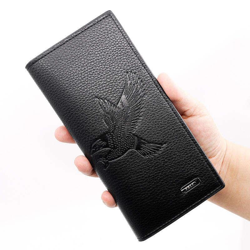 Long PU Leather Eagle Wallet