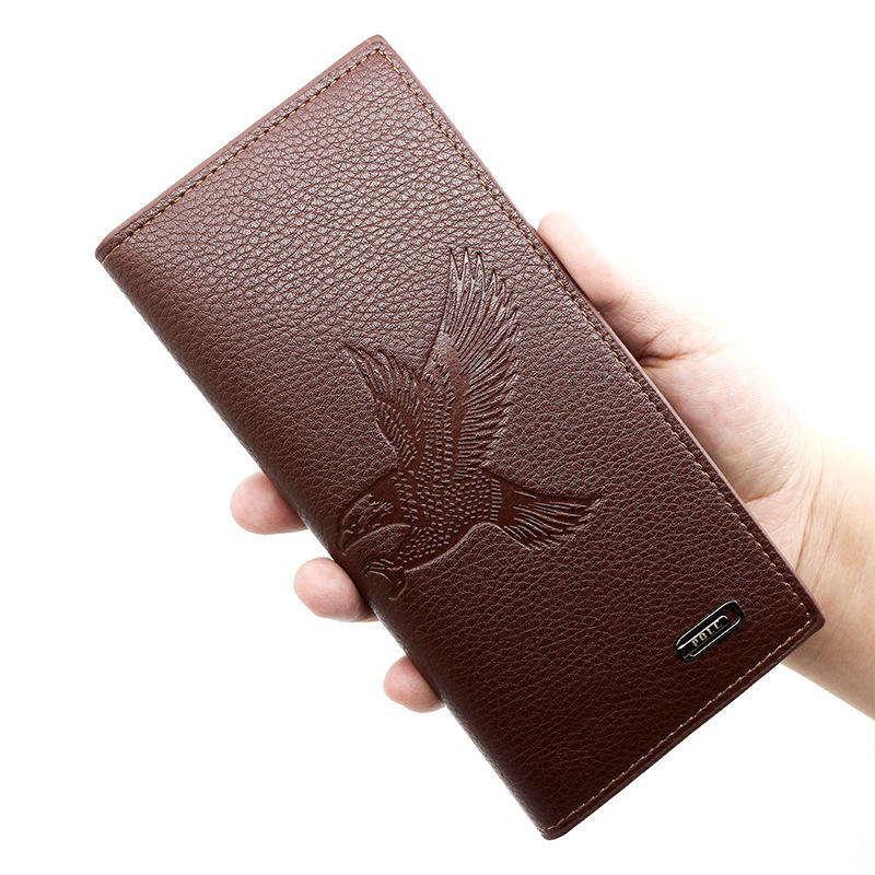 Long PU Leather Eagle Wallet