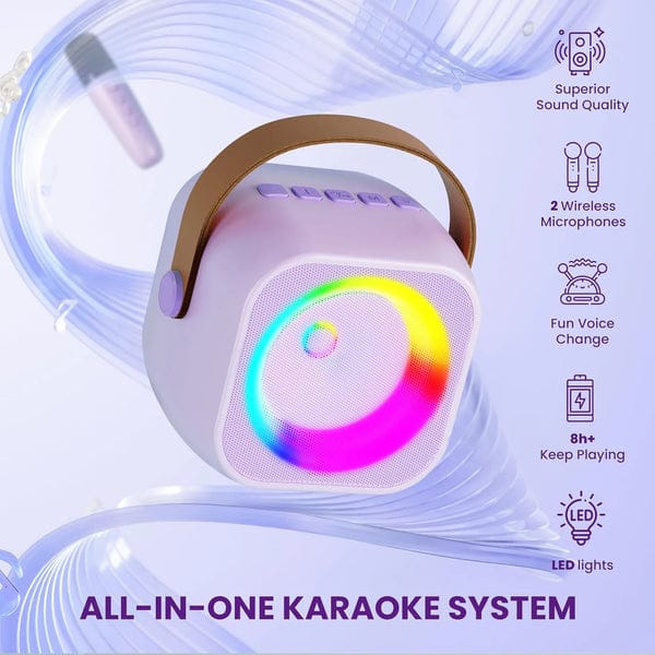Bluetooth Speaker System with 1 Wireless Mic