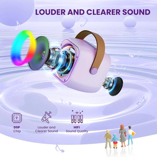 Bluetooth Speaker System with 1 Wireless Mic