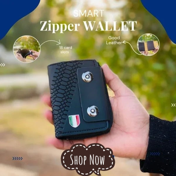 Imported Pu Leather Mini Zipper Wallet