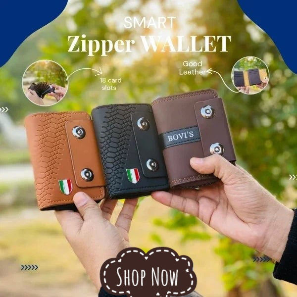 Imported Pu Leather Mini Zipper Wallet