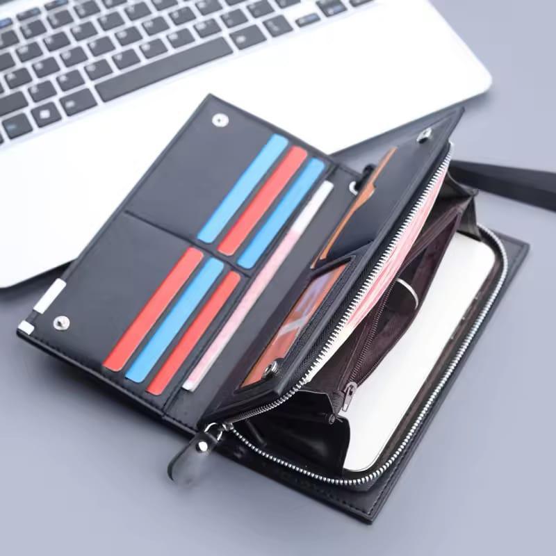 Premium Long Zip Wallet &amp; Card Holder – For Men &amp; Women